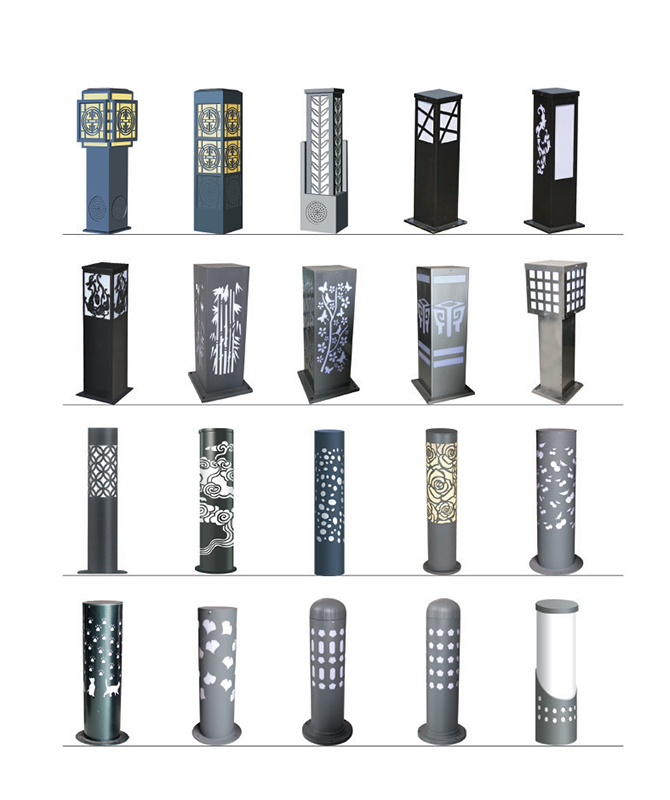 CPD-001 ~ CPD-020 Lampu rumput dipimpin