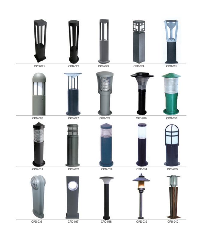 CPD-021 ~ CPD-040 Lampu rumput dipimpin