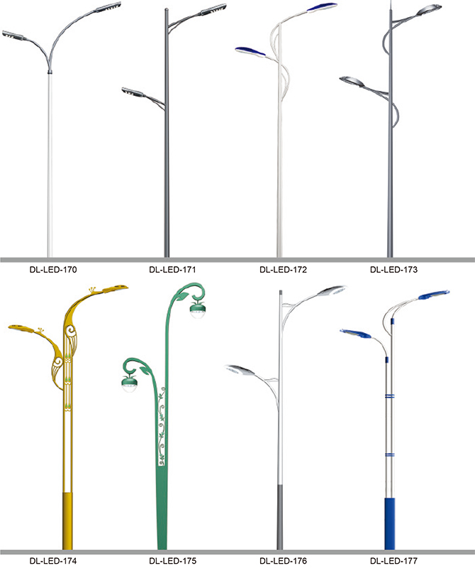 DL-LED-170 ~ DL-LED-177 Lampu jalan yang dipimpin daya tinggi