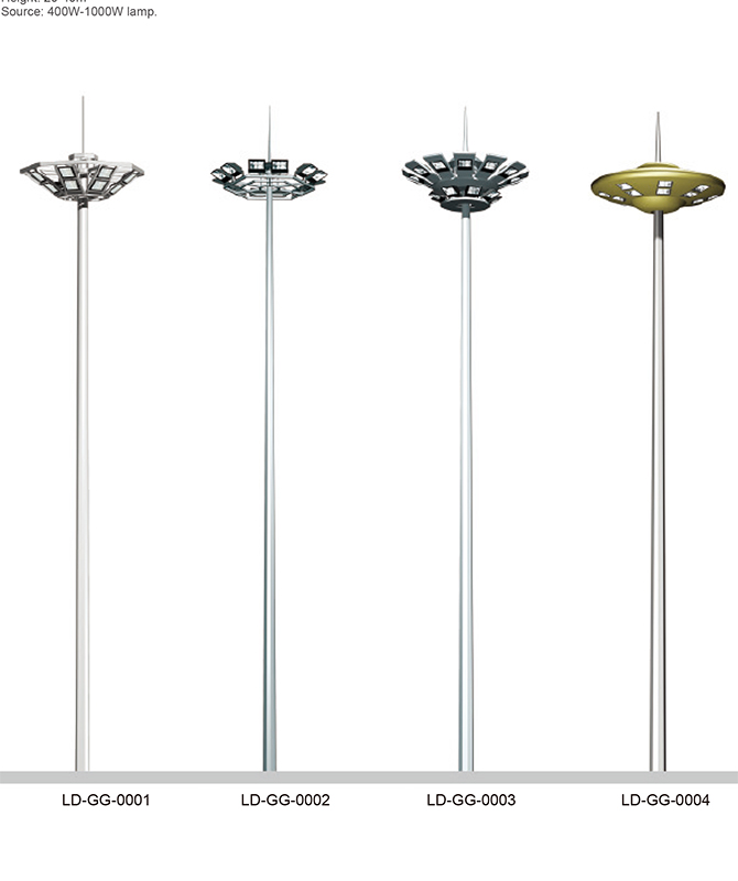 LD-GG-0001 ~ LD-GG-0004 Lampu Jalan Tinggi Tinggi