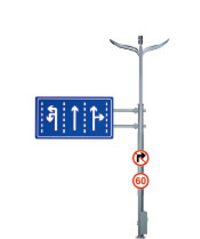 Pos Lampu Komprehensif C-Type Lampu jalan yang dipimpin daya tinggi